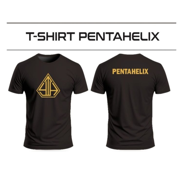 T-SHIRT PENTAHELIX DIAMOND - Hitam